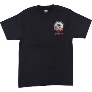 ヘインズ(Hanes)の古着 ヘインズ Hanes BEEFY-T IN-N-OUT BURGER バックプリント アドバタイジングTシャツ メンズM /eaa450686(Tシャツ/カットソー(半袖/袖なし))