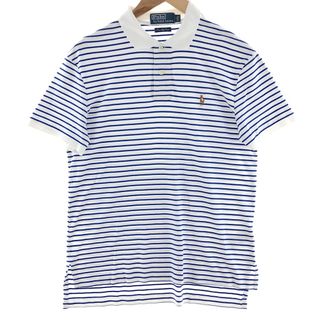 ラルフローレン(Ralph Lauren)の古着 ラルフローレン Ralph Lauren POLO by Ralph Lauren 半袖 ボーダー ポロシャツ メンズM /eaa382102(ポロシャツ)