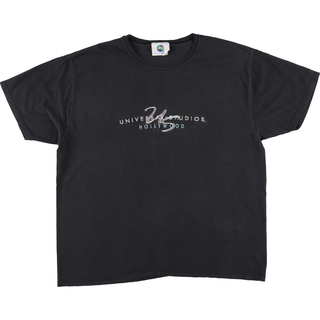 古着 90年代 ユニバーサルスタジオ UNIVERSAL STUDIOS HOLLYWOOD アドバタイジングTシャツ USA製 メンズXL ヴィンテージ /eaa450651(Tシャツ/カットソー(半袖/袖なし))