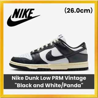 ナイキ(NIKE)のNIKE Dunk Low Vintage Black＆White/Panda(スニーカー)