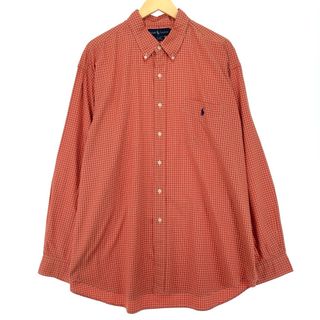 ラルフローレン(Ralph Lauren)の古着 ラルフローレン Ralph Lauren BLAKE 長袖 ボタンダウンチェックシャツ メンズXXL /eaa451278(シャツ)