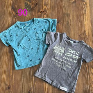 90サイズTシャツ2枚セット①(Tシャツ/カットソー)