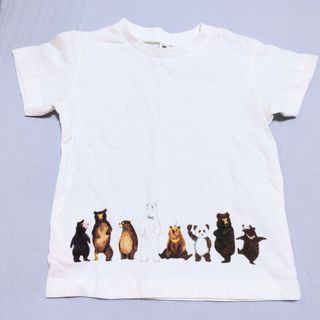 ニシマツヤ(西松屋)の新品未使用 Tシャツ 95サイズ くま クマ ベアー 熊 半袖 動物 半袖Tシャ(Tシャツ/カットソー)