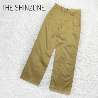 シンゾーン(Shinzone)のシンゾーン　Bshop別注　ハイウエストチノパン　ベージュ　34(ワークパンツ/カーゴパンツ)