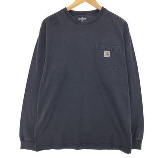 カーハート(carhartt)の古着 カーハート Carhartt 無地ポケットロングTシャツ ロンT メンズM /eaa450605(Tシャツ/カットソー(半袖/袖なし))