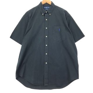 ラルフローレン(Ralph Lauren)の古着 ラルフローレン Ralph Lauren BLAKE 半袖 ボタンダウンシャツ メンズL /eaa451126(シャツ)