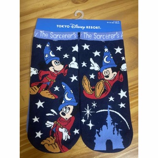 ディズニー(Disney)のソーサラー　ミッキー　靴下　2足セット　ディズニー　22cm〜25cm(ソックス)