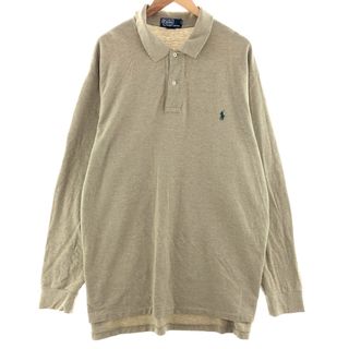 ラルフローレン(Ralph Lauren)の古着 ラルフローレン Ralph Lauren POLO by Ralph Lauren 長袖 ポロシャツ メンズXXL /eaa382034(ポロシャツ)