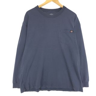 ディッキーズ(Dickies)の古着 ディッキーズ Dickies 無地ポケットロングTシャツ ロンT メンズXL /eaa450951(Tシャツ/カットソー(半袖/袖なし))