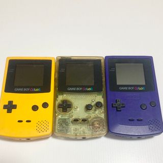 ゲームボーイ - ゲームボーイカラー　本体　パープル　イエロー　クリア　スケルトン　ジャンク