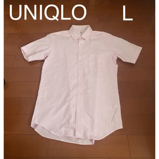 ユニクロ(UNIQLO)のUNIQLO ユニクロ　ピンク　半袖シャツ　メンズ(シャツ)
