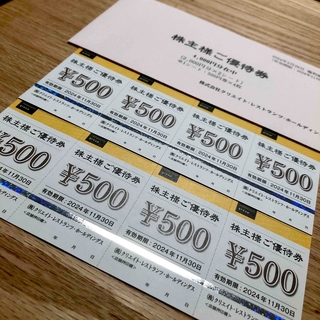 【最新】クリエイトレストランツ株主優待券 4000円分