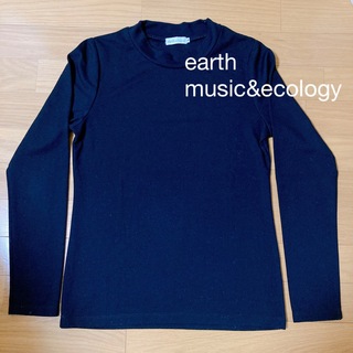 earth music & ecology - earth music&ecology 長袖モックネックシャツ
