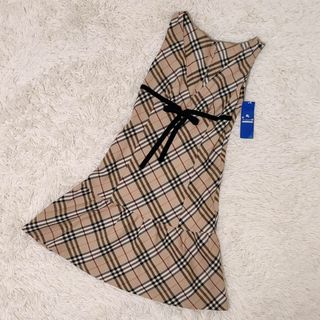 バーバリーブルーレーベル(BURBERRY BLUE LABEL)の★訳アリ未使用品★　バーバリーブルーレーベル　ノースリーブワンピース(ひざ丈ワンピース)