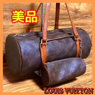 ルイヴィトン(LOUIS VUITTON)の⛄️美品⛄️ルイヴィトン旧型パピヨン30モノグラム ハンドバッグトートバッグ筒形(ボストンバッグ)