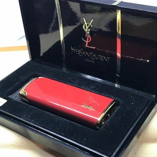 Yves Saint Laurent - ★ イヴサンローラン ★ ガスライター   レッド　着火確認  ケース付き