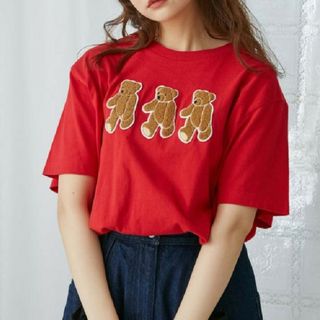 【新品タグ付き】　メリージェニー　くま　Tシャツ　赤