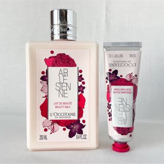 未使用セット◆ロクシタンリボンアルルボディミルク250mlハンドクリーム30ml