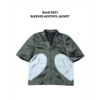 求　8on8 ss21 sleeves acetate jacket