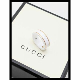 グッチ(Gucci)の✨極美品✨GUCCIグッチ  アイコンリング　ホワイトジルコニア　13号　18K(リング(指輪))