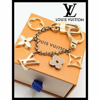 LOUIS VUITTON - ルイヴィトン バッグチャーム チェーン フルール ドゥ モノグラム  キーリング