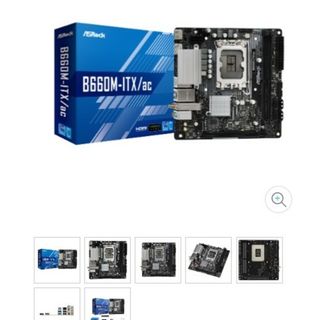 ASRock B660 itx /ac マザーボードLGA1700(PCパーツ)