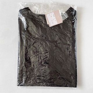 ハンチ(HUNCH)の新品タグ付き◆コレクトバイハンチHunch綿100%バックヘンリー半袖Tシャツ黒(Tシャツ(半袖/袖なし))