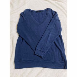 アズールバイマウジー(AZUL by moussy)のmoussy Vネック プルオーバー ネイビー セーター トップス (カットソー(長袖/七分))