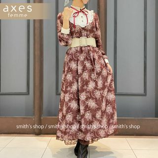 axes femme - 【訳あり】axes femme RED LABEL クラシカル柄ワンピース