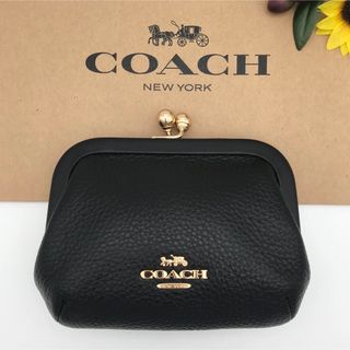 COACH - COACH コインケース ★大人気★ ノラ キスロック ブラック がま口 新品