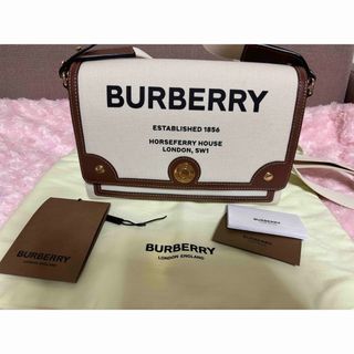 BURBERRY - BURBERRYホースフェリー キャンバス メッセンジャーバッグ