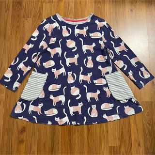 ボーデン(Boden)のmini boden ネコ柄チュニック 11-12Y 152 150 140(Tシャツ/カットソー)