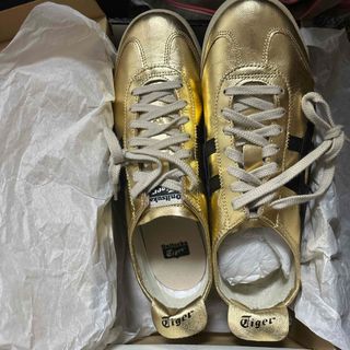 オニツカタイガー(Onitsuka Tiger)のオニツカタイガー 27.5cm メキシコ66 GOLD/WHITE スニーカー(スニーカー)