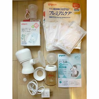 ピジョン　電動搾乳機　handyfit+ おまけ3点付き(その他)