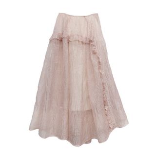 ハニーミーハニー(Honey mi Honey)のhoney mi honey jacquard frill skirt(ロングスカート)