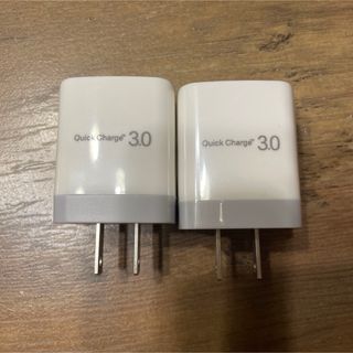 Quick charge 急速充電 コンセント 白 USB  2個セット (変圧器/アダプター)