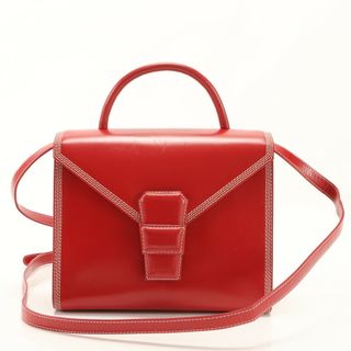 LOEWE - 美品 ヴィンテージ ロエベ レザー 2WAY ショルダーバッグ 斜め掛け クロスボディ ハンド トート 本革 レディース EHM AB12-6