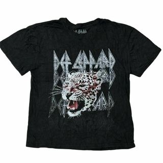 ミュージックティー(MUSIC TEE)のデフレパード ロックバンド 半袖Tシャツ バンT ロックT チーター a89(Tシャツ/カットソー(半袖/袖なし))