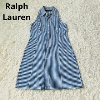 ラルフローレン(Ralph Lauren)のRalpラルフローレン　ストライプ　シャツ　ワンピース(ひざ丈ワンピース)