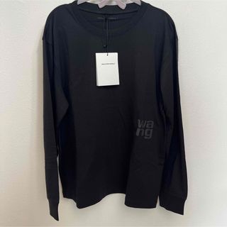 アレキサンダーワン(Alexander Wang)の新品未使用タグ付き！Alexanderwang　ロゴ　ロンT Sサイズ(Tシャツ/カットソー(七分/長袖))