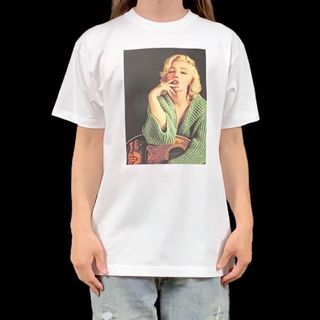 新品 マリリンモンロー ブロンド ギター アメリカ セックスシンボル Tシャツ(Tシャツ/カットソー(半袖/袖なし))