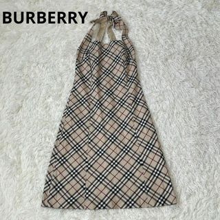 BURBERRY BLUE LABEL - BURBERRY バーバリー　ブルーレーベ　ホルターネック　チェック　ワンピース