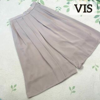 ViS - VIS ビス 綺麗め ベージュ スカーチョ ガウチョパンツ M グレージュ