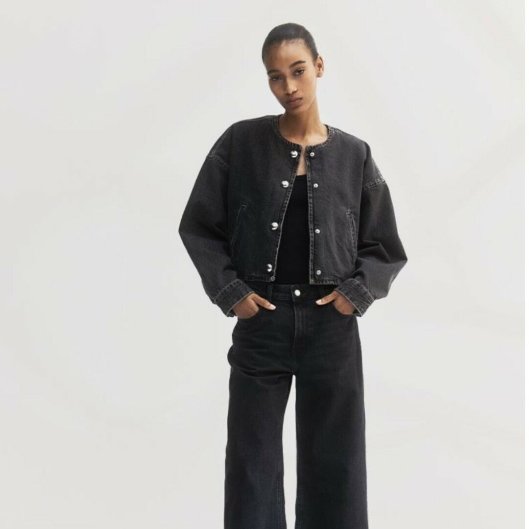 H&M - H&M 完売 オーバーサイズフロントボタンデニムジャケット H&M - H&M 完売 オーバーサイズフロントボタンデニムジャケット