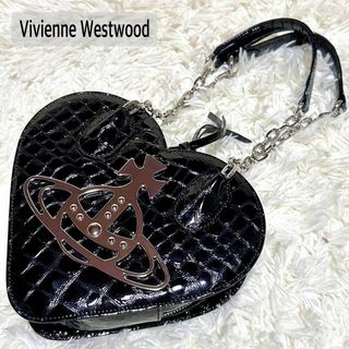 ヴィヴィアンウエストウッド(Vivienne Westwood)の極美品✨ヴィヴィアンウエストウッド ARCHIVE ORB ハートバッグ クロコ(ショルダーバッグ)