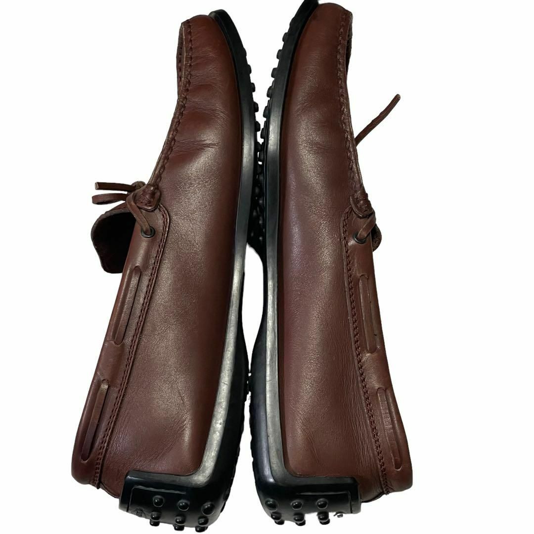 美品 トッズ 7 1/2 ゴンミーニドライビングシューズ 26.5cm ブラウン 美品 トッズ 7 1/2 ゴンミーニドライビングシューズ 26.5cm ブラウン