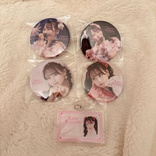 【最安値】松本かれん 生誕記念 ラッフル 2024 缶バッジ アクキー(アイドルグッズ)