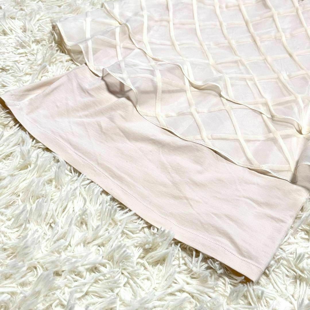 美品✨ブルネロクチネリ シルク混 ティアード トップス ノースリーブ シフォン 美品✨ブルネロクチネリ シルク混 ティアード トップス ノースリーブ シフォン