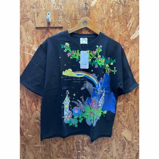 スカラー(ScoLar)のscolar スカラー　142620：シマウマと花キノコ柄 メルヘンTシャツ(Tシャツ(半袖/袖なし))