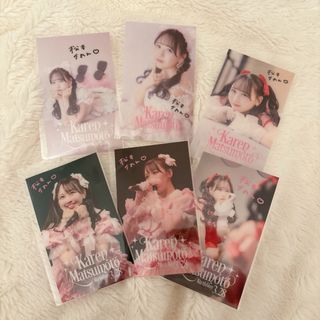 【コンプリート】松本かれん 生誕記念ラッフル サイン入りクリアカード(アイドルグッズ)